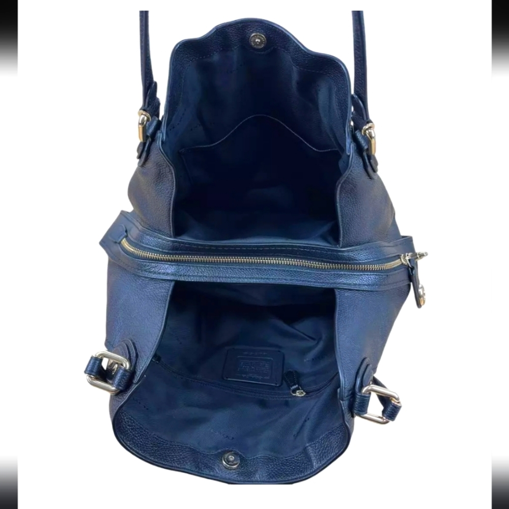 Coach Edie Black Turnlock Shoulder Bag - Picture 6 of 14